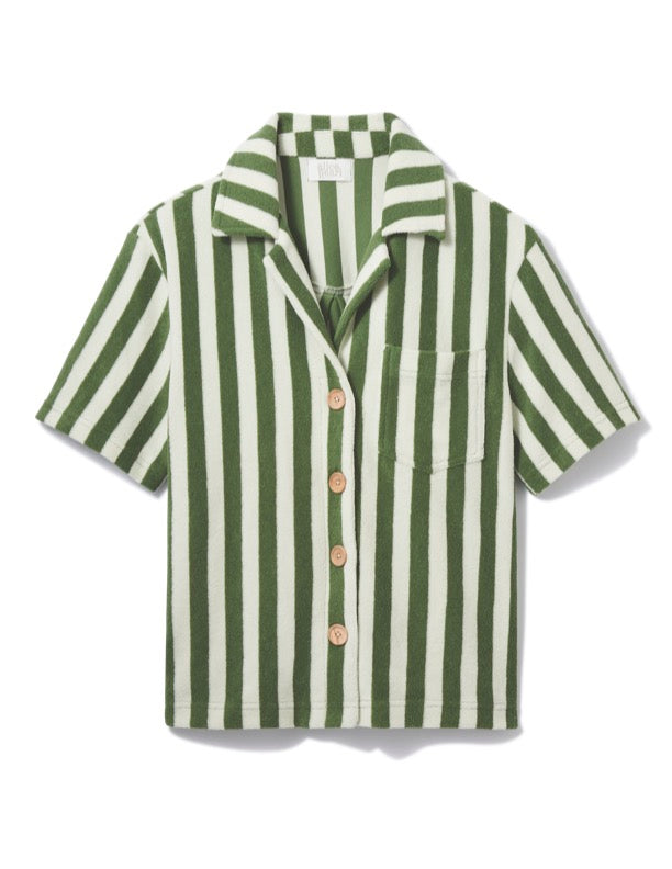 Weekend Top | Green Stripe – Alice Pearl