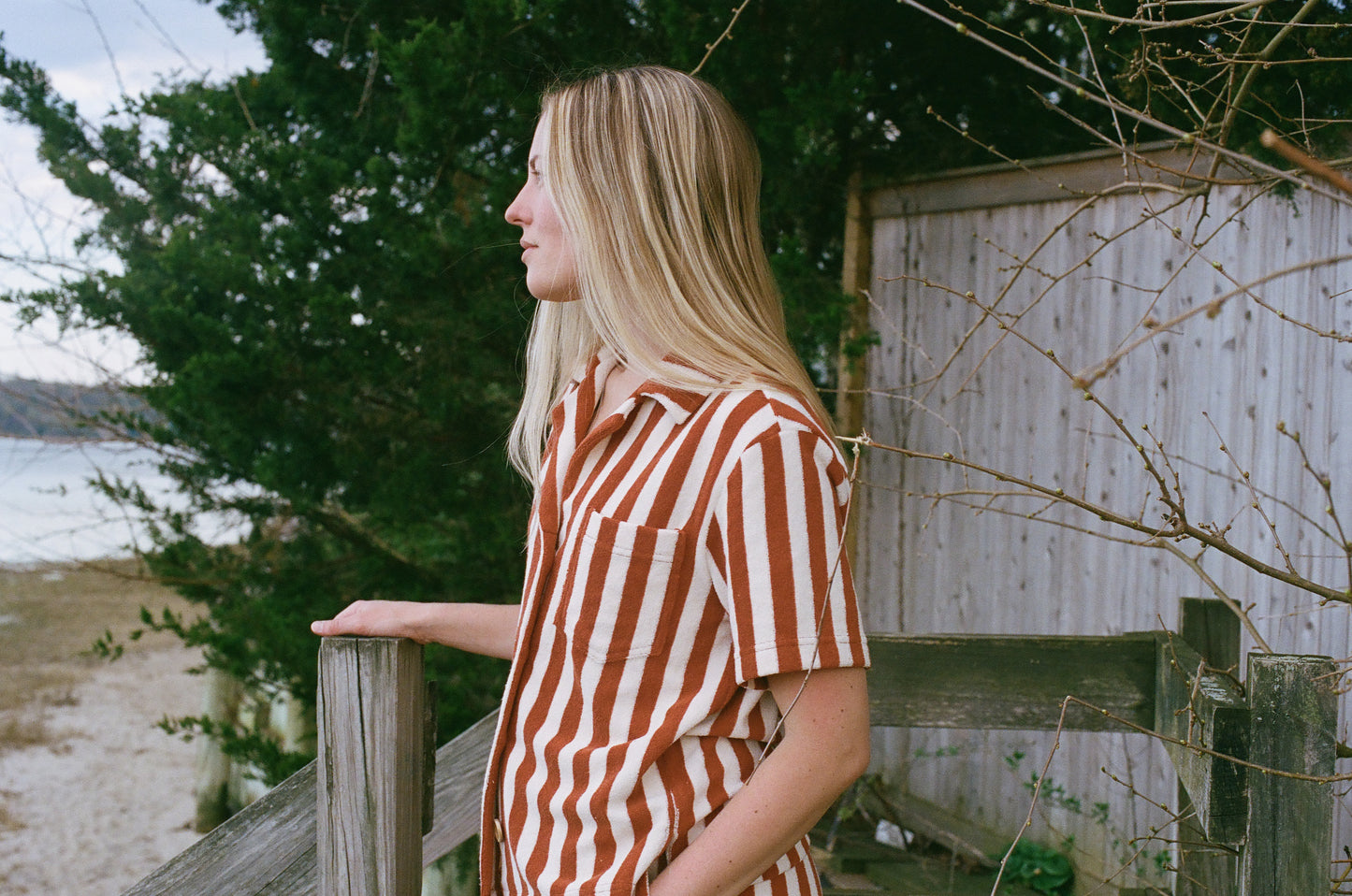 Weekend Top | Orange Stripe