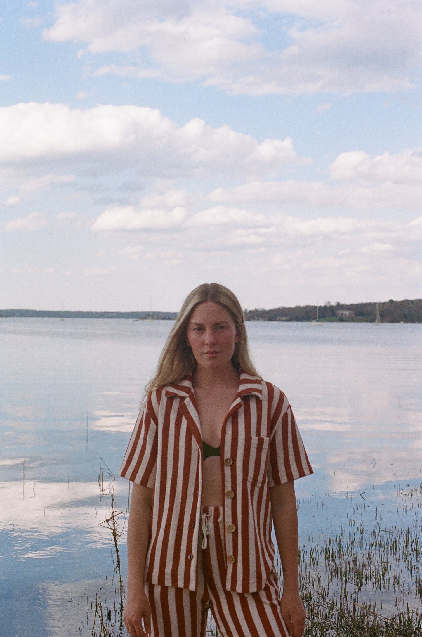 Weekend Top | Orange Stripe