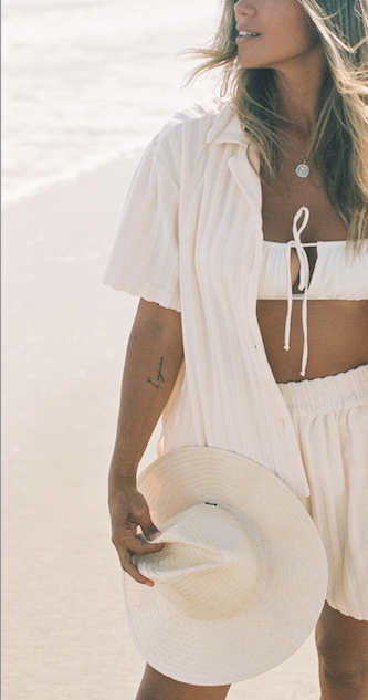 Joie Weekend Short | Vanilla Stripe