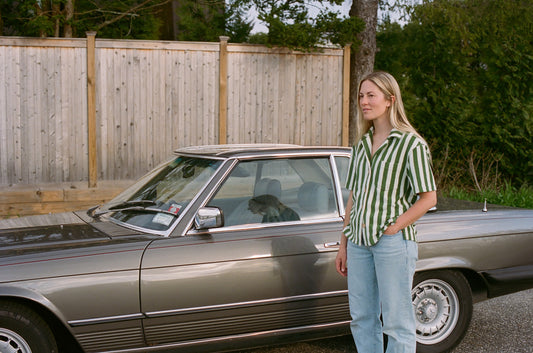 Weekend Top | Green Stripe